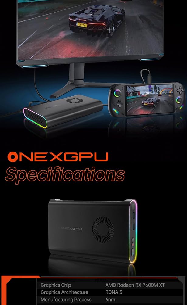 その他 ONEXGPU RX 7600M XT ONEXGPU 国内正規版 ポータブルeGPU（Radeon RX 7600M XT